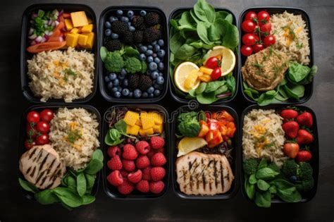 Meal Prep Box Filled With Perfectly Portioned Ingredients Ready To Eat