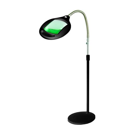Lightview Pro Superbright Magnifier Floor Lamp In Black Color With 42