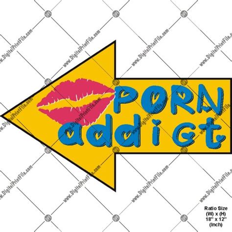 Party Props Porn Addict Digital Print File