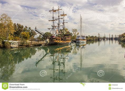 Reflection Ghost Ship Stock Image Image Of Background