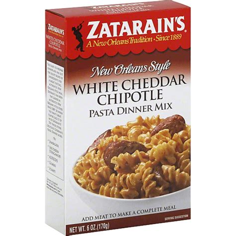 Zatarains Pasta Dinner Mix New Orleans Style White Cheddar Chipotle