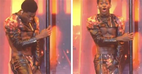 Lil Nas X Pants Split Open During Satan Themed Stripper Pole Performance On Snl Video The