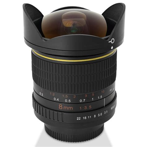 Digitalmate 8mm Aspherical Super Wide Fisheye Lens For Nikon D5 D4 D3