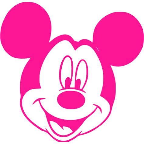 Deep Pink Mickey Mouse 9 Icon Free Deep Pink Mickey Mouse Icons