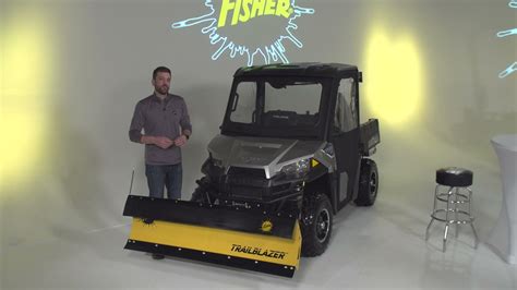 Fisher Trailblazer Mid Duty Utv Snow Plow Walkaround Youtube