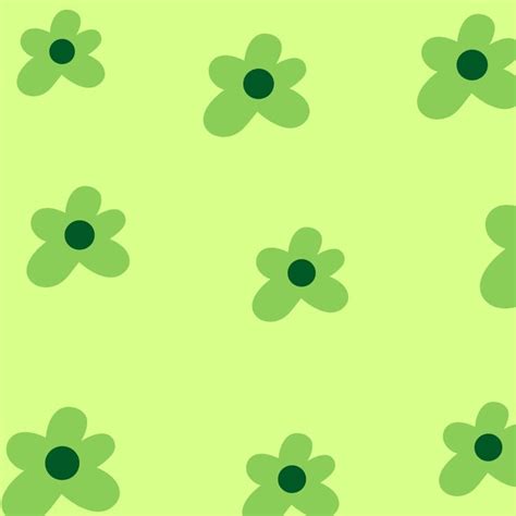Indie Green Flower Background Cute Wallpaper Backgrounds Retro