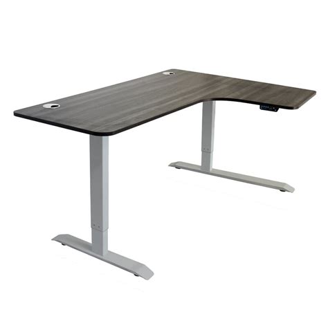 Latitude Run Elef Height Adjustable L Shape Standing Desk And Reviews