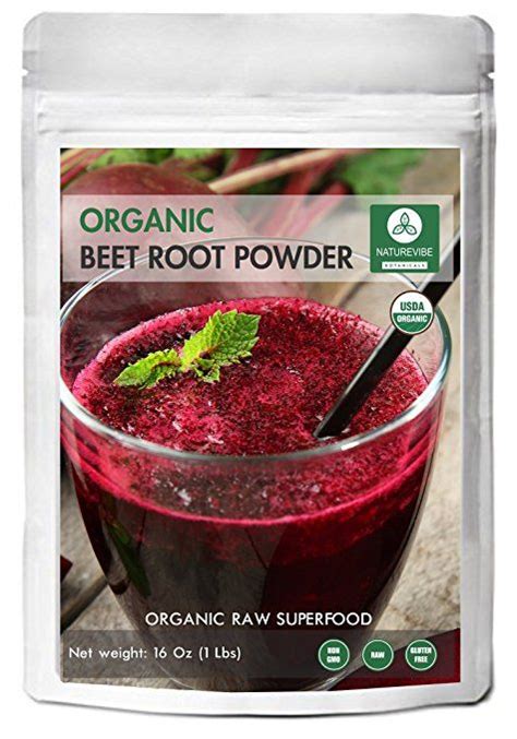 Naturevibe Botanicals Organic Beet Root Powder 1 Lb Raw And Non Gmo