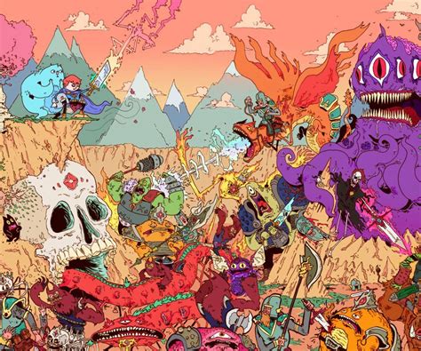 Like Adventure Time Trippy Wallpaper Collage Background Trippy Art