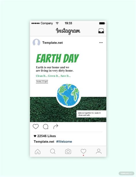 Free Earth Day Instagram Template Download In Pdf Illustrator