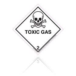 Class Toxic Gas Hazard Warning Placard Dg Placards Labeline Com
