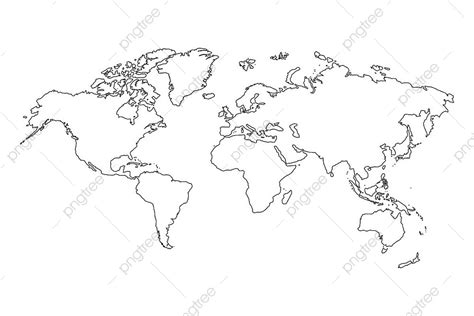 World Map Sketch Vector Design Images Best Popular World Map Outline