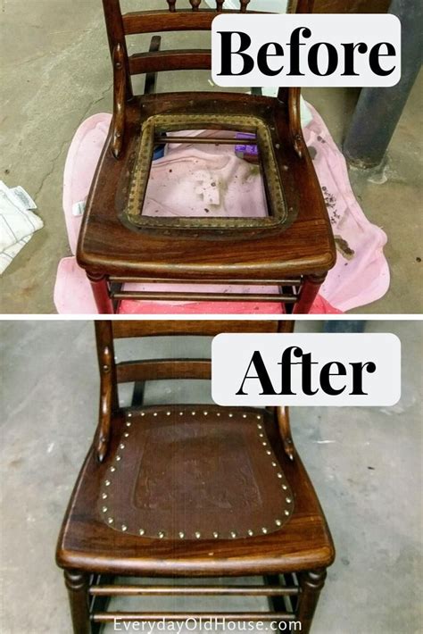How to Replace a Leather Seat in an Antique Chair | Antique rocking
