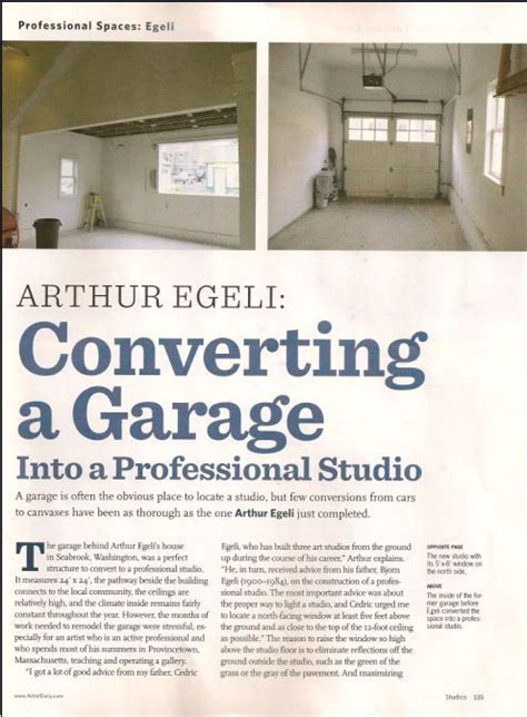 American Artist Converting A Garage Into A Professional Studio