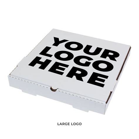 White Custom Pizza Boxes With Logo 14x14x2 Brandable Box