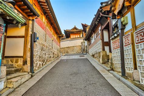 Bukchon Hanok The Old Village In Seoul South Korea Stock Image Image Of Ancient Seoul