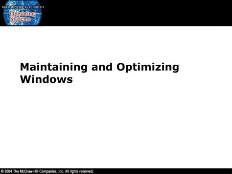 Ppt Maintaining Optimizing And Troubleshooting Windows Nt 2000 And