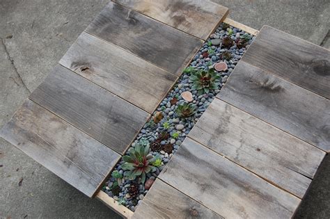 How To Build A Rustic Succulent Coffee Table