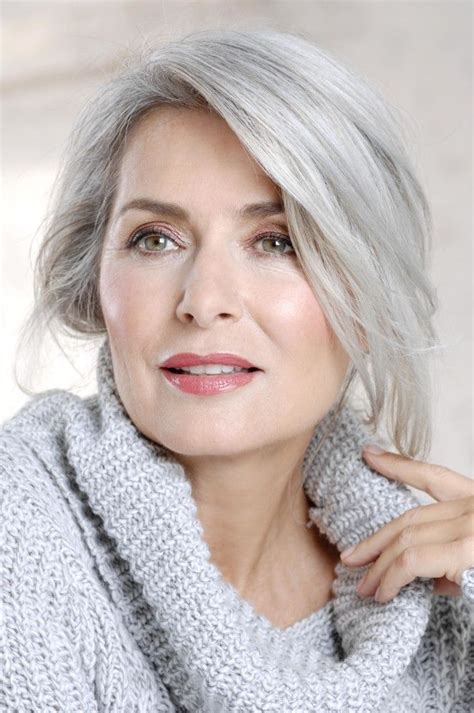 Regina Burton Munich Models Grey Hair Model Silver