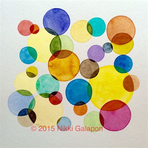 Around Original Abstract Geometric Transparent Circles Etsy Square