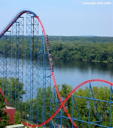 Six Flags New England Superman Ride Of Steel Sros12 Roller Coaster Photos Americas