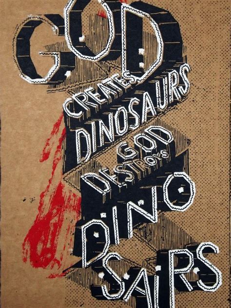 God Creates Dinosaurs Jurassic Park Illustration Screen Etsy