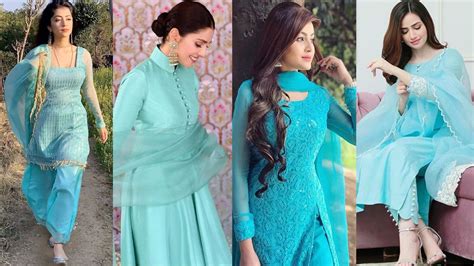 Sky Blue Colour Dress And Colour Combination Top 20 Ferozi Colour