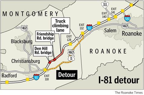Interstate 81 Detours Set In Montgomery County Archive
