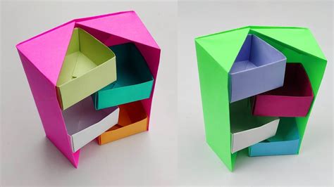 Diy Secret Stepper Box Paper Craft Secret Box Origami Secret