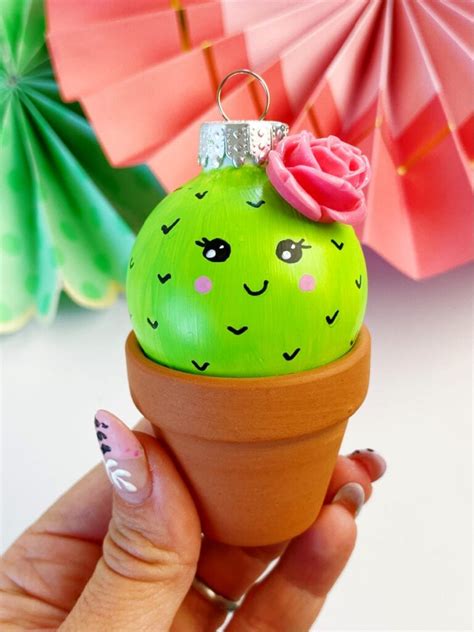 Cactus Ornament Craft For Christmas