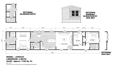 2 cars parking a large living room a big kitchen dinning room mad room swimming pool first floor plan: Unique 16 X 80 Mobile Home Floor Plans - New Home Plans Design