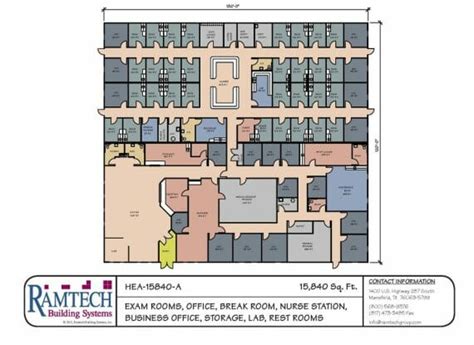 Modular Medical Facility Floorplans Ramtech Building Systems