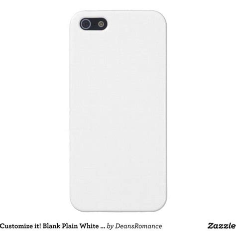 Customize It Blank Plain White Iphone5 Savvy Case Case Plain Tech