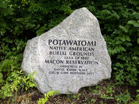 Potawatomi Native American Burial Grounds In Dundee Mi American