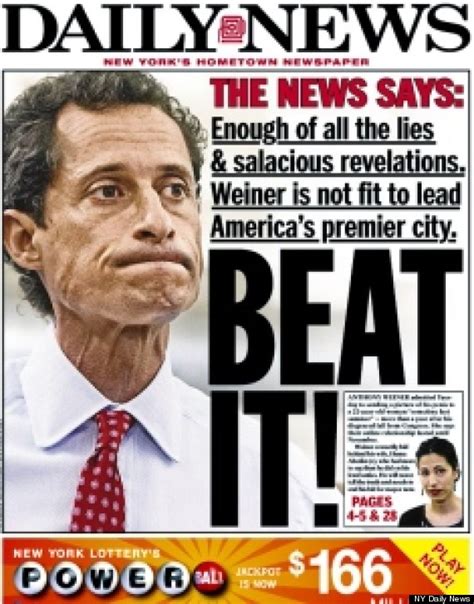 Anthony Weiner Front Pages New York Post Daily News Covers Address New Allegations Huffpost