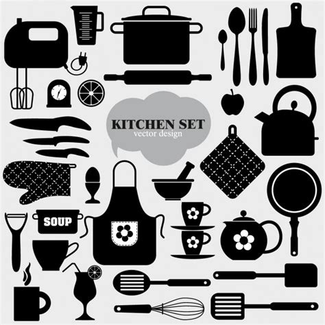 kitchen vectors   psd files