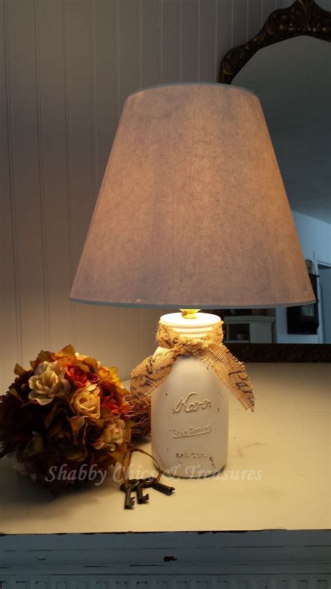 Shabby Chic Mason Jar Lamp Mason Jar Lamp Lamp Mason Jars