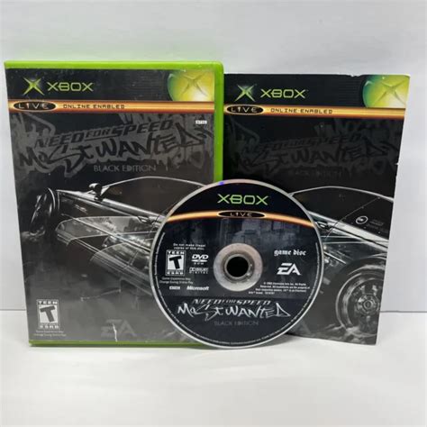 NEED FOR SPEED Most Wanted Black Edition Xbox TESTED CIB EA GAMES