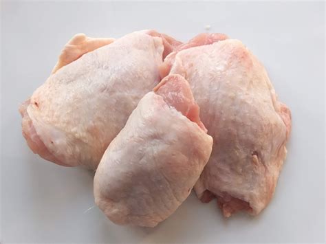 Chicken Thighs Bone In Meat And Skin Raw Datayoureat