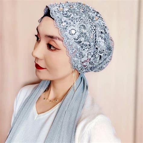 Head Wrap For Women Headscarf Malay Luxury Scarf Fashion Muslim Headcover Streamer Shawl Cover