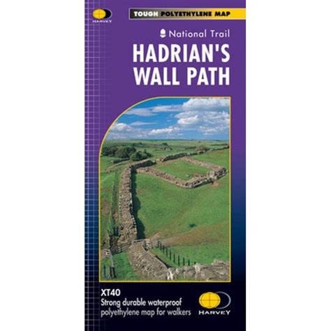 Hadrians Wall Path Xt40 Route Map Harvey Maps