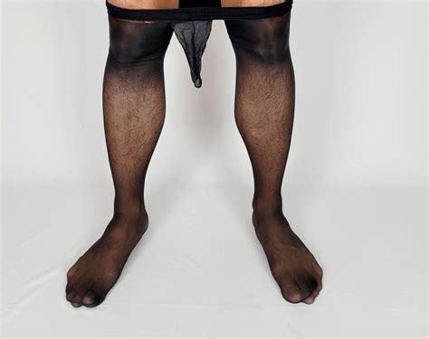 men sheer body stocking adam men lingerie black stockings etsy