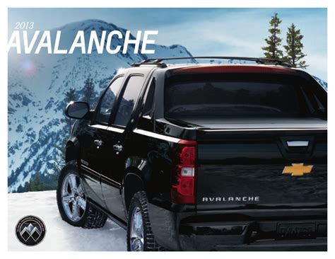 Gm 2013 Chevrolet Avalanche Sales Brochure