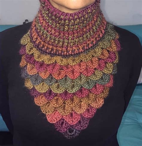Cuello Bufanda Hecho A Mano Tejido Crochet Color Marron 35000