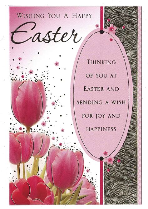 Easter Card Wishing You A Happy Easter Notelet Size Ebay