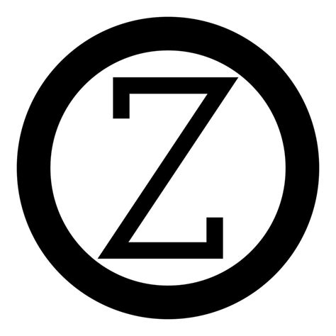 Zeta Greek Symbol Capital Letter Uppercase Font Icon In Circle Round