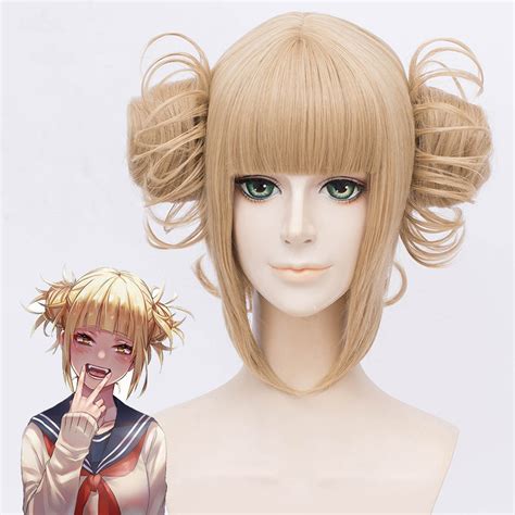 Animation Art And Characters Anime My Hero Academia Himiko Toga Party Cosplay Wig Blonde 2 Buns