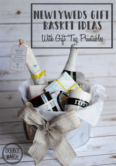 Newlyweds Gift Basket Ideas With Free Printable Gift Tags Uplifting