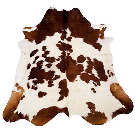 Brown And White Cowhide Rug
