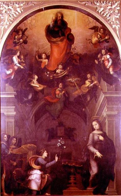 The Annunciation Mariotto Di Bigio Albertinelli As Art Print Or Hand